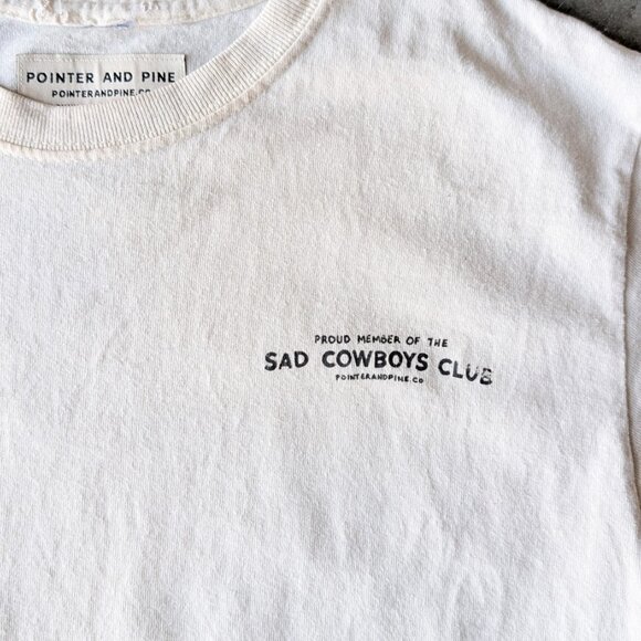 Pointer and Pine Sad Cowboys Club Crop Top small - Picture 2 of 6